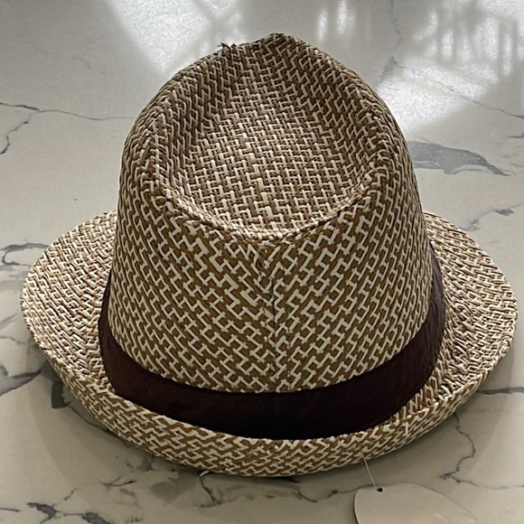 Fedora-Tan/White Pattern-L/XL - Picture 2 of 7